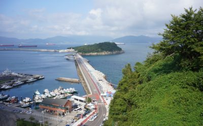 Yeosu Expo Park and Odong-do Island in Yeosu, South Korea