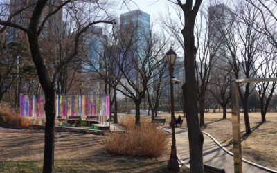 Seoul Yeouido Hangang Park, The Hyundai Seoul, and Yeouido Park, South Korea