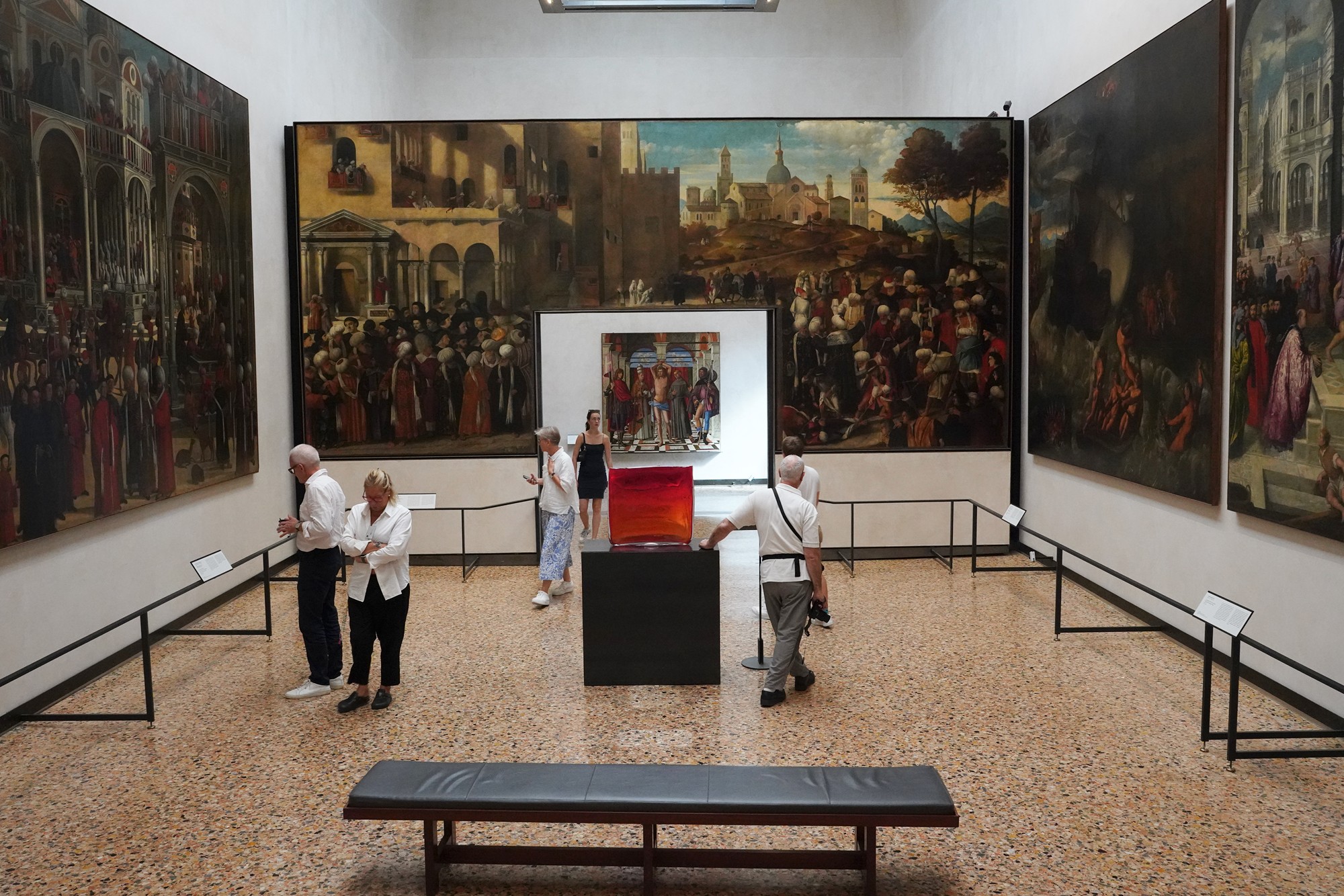 Gallerie dell’Accademia and Basilica di Santa Maria della Salute in Venice, Italy
