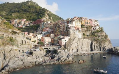 Riomaggiore and Manarola, Cinque Terre, Italy